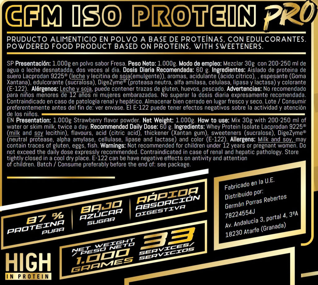 ISO PROTEIN CFM LACPRODAN9225® + DIGEZYME®